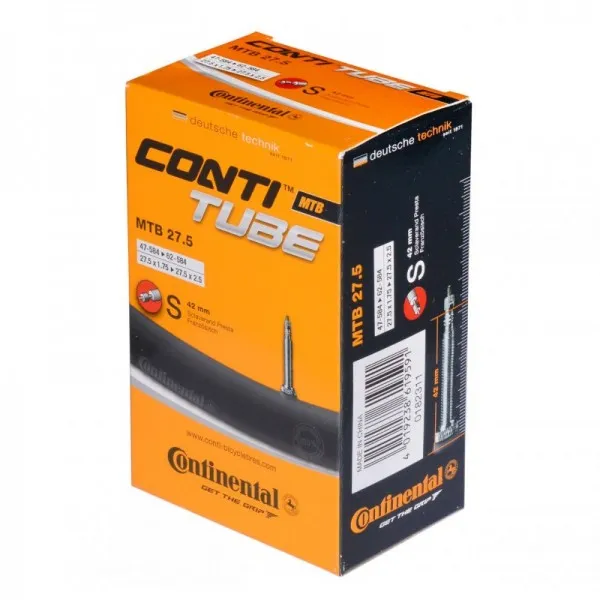 Camera bicicleta Continental MTB 27.5 valva Presta S42 47/60-584 27.5-1.75/2.5 Ofertă specială