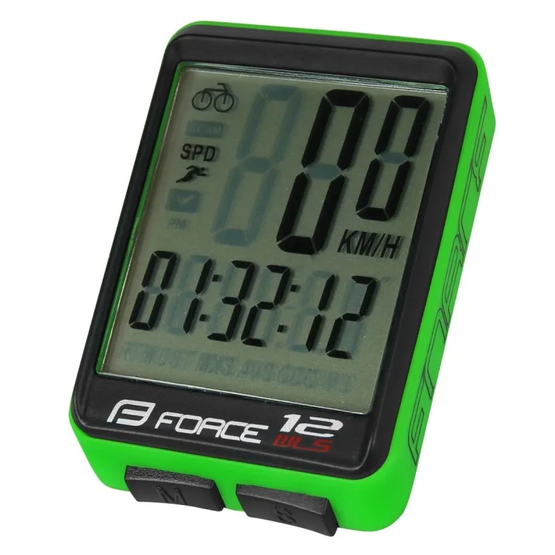 Bestseller Ciclocomputer Force 12F fara fir verde