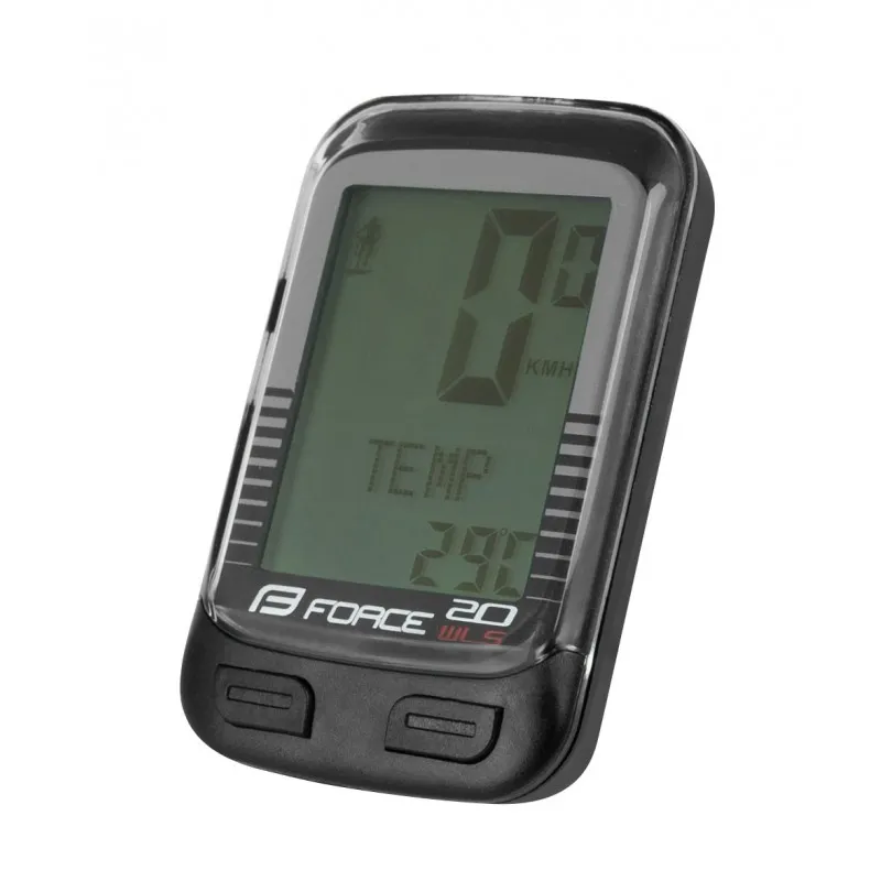 Ofertă limitată Ciclocomputer Force WLS 20F fara fir negru