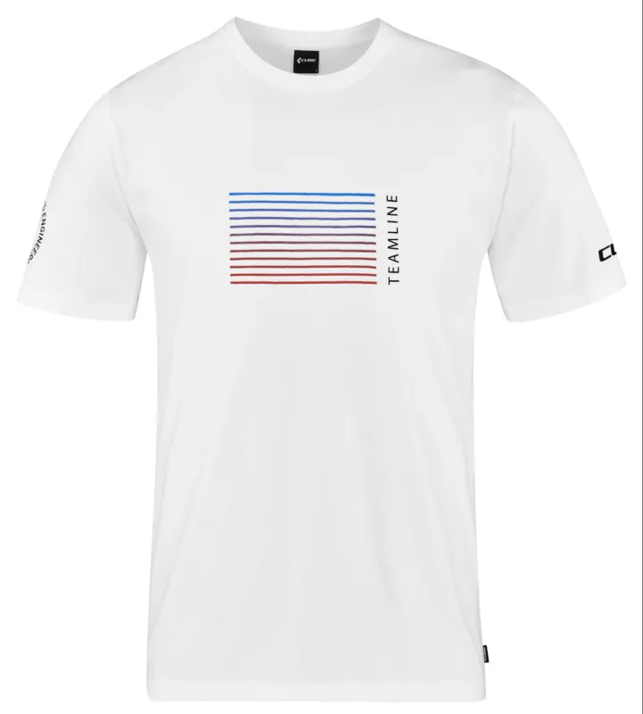 TRICOU CUBE ORGANIC T-SHIRT TEAMLINE WHITE Promoție