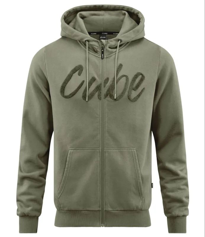 Lichidare de stoc HANORAC CUBE ORGANIC ZIP HOODIE OLIVE L