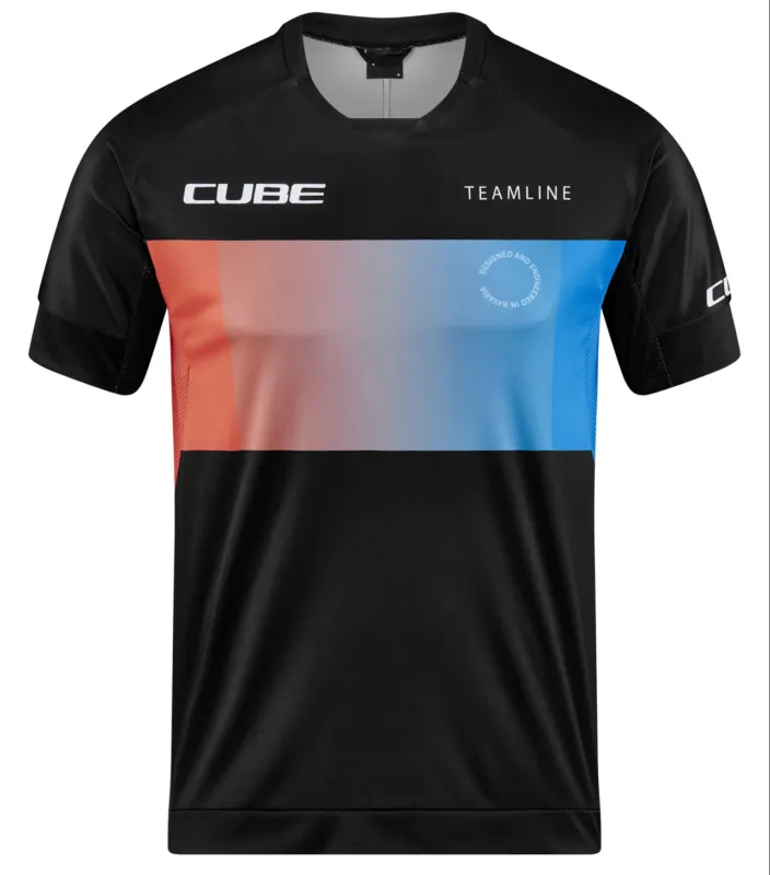 Ieftin TRICOU CUBE TEAMLINE ROUNDNECK S/S BLACK-BLUE-RED