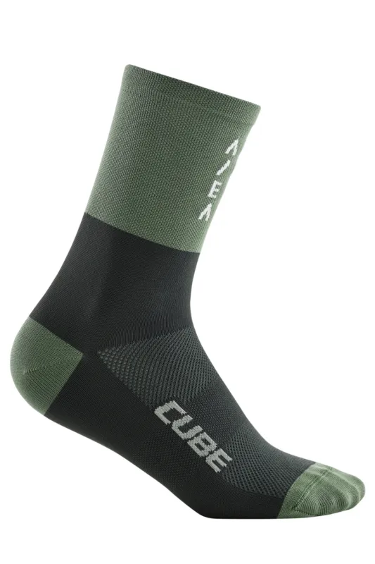 Sosete CUBE CUBE Socks High Cut ATX grey n olive 12317 Ofertă de sezon