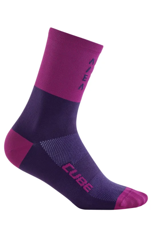 Preț promoțional Sosete CUBE Socks High Cut ATX violet 12318