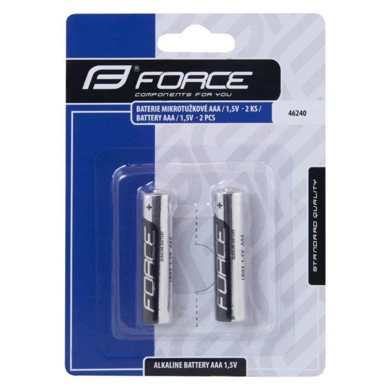 Baterii Force alcaline AAA / 1.5V 2 bucati Promoție