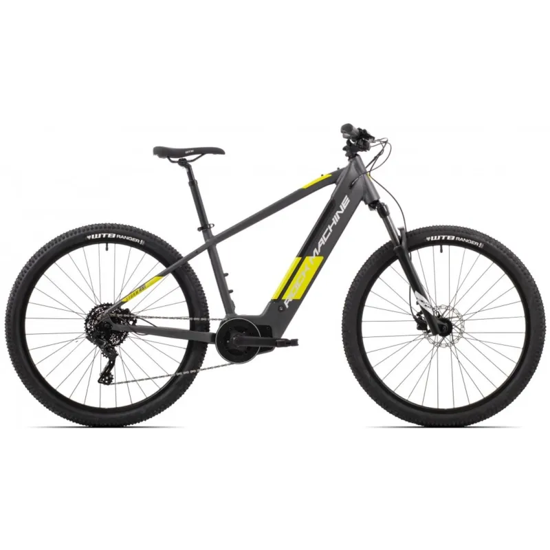 Bicicleta Electrica Rock Machine Storm INT e70-29 Matte Anthracite/Radioaktive Yellow/Silver 17.0 - (M) Popular