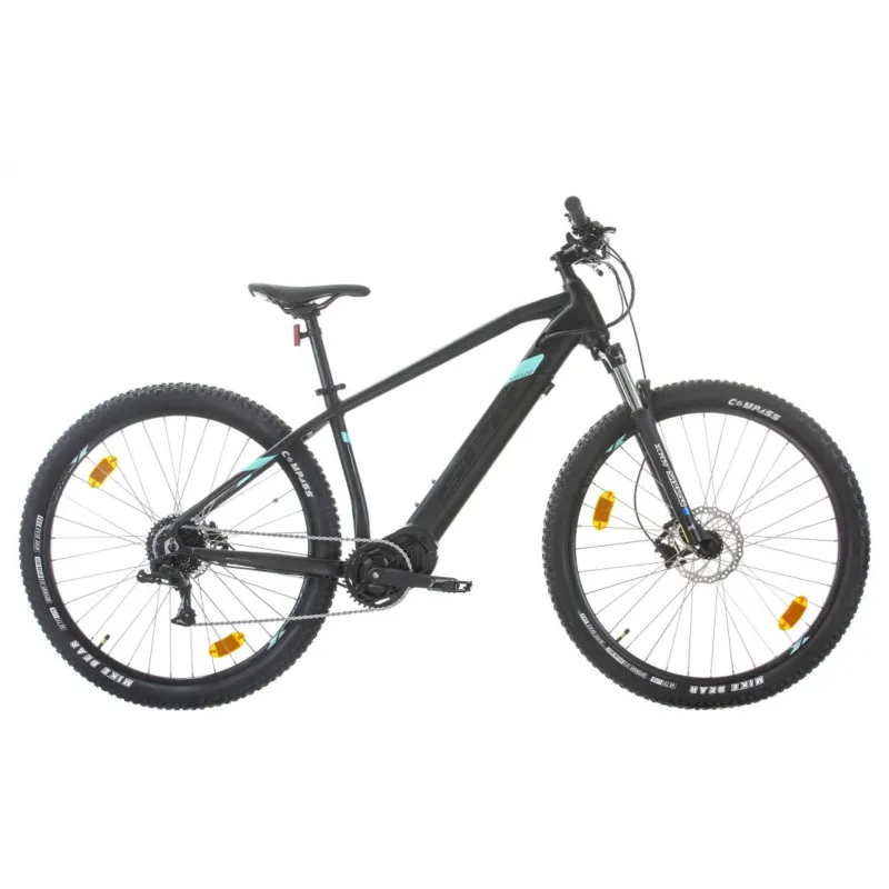 Livrare rapidă Bicicleta electrica Sprint E-MTB Pulse 29 Negru Mat/Turcuaz - 480mm(L)