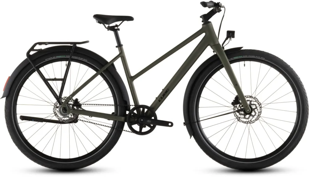 BICICLETA CUBE EDITOR ONE FE TRAPEZE REEDGREEN BLACK 2026 54 cm Plată sigură