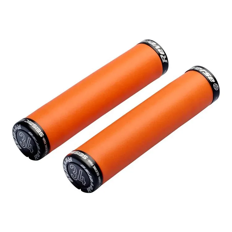 Mansoane silicon Reverse Seismic-Ergo O34mm, Lock On, 145mm, Portocaliu/Negru Reducere extra