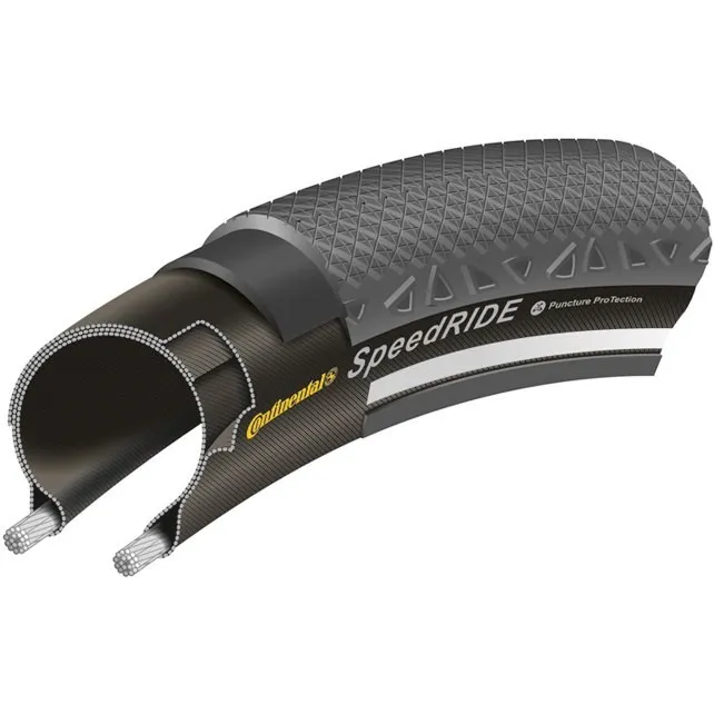 Anvelopa Continental SpeedRide Reflex Puncture-ProTection 42-622 (28x1.6) negru/negru Reducere de preț
