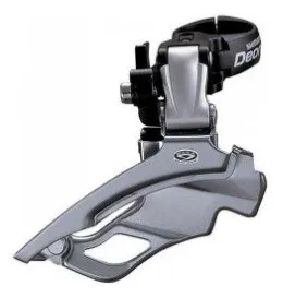 Plată securizată SCHIMBATOR FATA SHIMANO DEORE FD-M511 TRIPLU PT. 9 VIT. PE SPATE DOWN SWING TRAGERE DUBLA COLIER 34.9MM UNGHI CS 66-69 VRAC