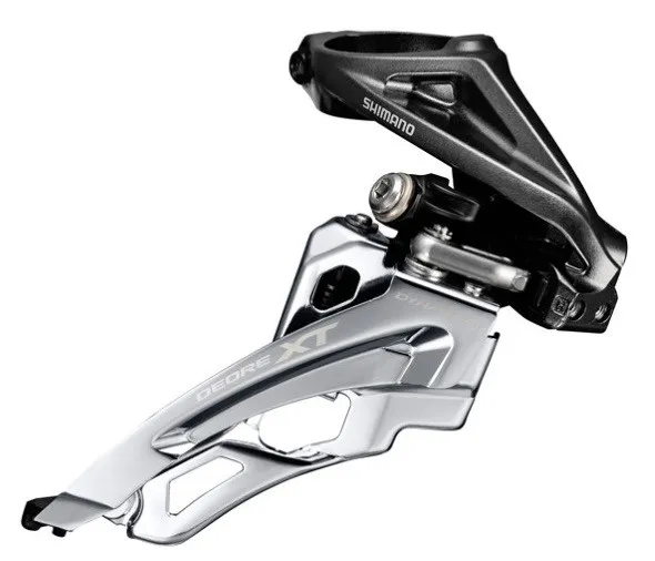 Cumpărături sigure SCHIMBATOR FATA SHIMANO DEORE XT FD-M8000-H TRIPLU PT. 3X11 HIGH CLAMP SIDE SWING TRAGERE PRIN FATA COLIER 34.9MM (INCL. ADAPTOR 28.6 & 31.8MM) UNGHI CS 66-69 AMBALAT IND.