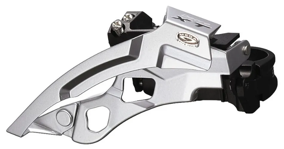 SCHIMBATOR FATA SHIMANO DEORE XT FD-M770 PT. ANGRENAJ TRIPLU PT. 9 VIT. PE SPATE TOP SWING TRAGERE DUBLA PT. 44/48T COLIER 34.9MM INCL. ADAPTOR 31.8MM & 28.6MM UNGHI CS 66-69 AMBALAT IND. Reducere extra