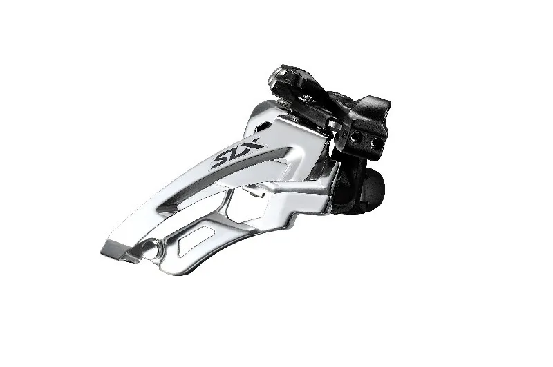 Preț promoțional SCHIMBATOR FATA SHIMANO SLX FD-M7000-10-L TRIPLU PT. 10 VIT. PE SPATE LOW CLAMP SIDE SWING TRAGERE PRIN FATA COLIER 34.9MM (INCL. ADAPTOR 28.6MM & 31.8MM) UNGHI CS 66-69 AMBALAT IND.