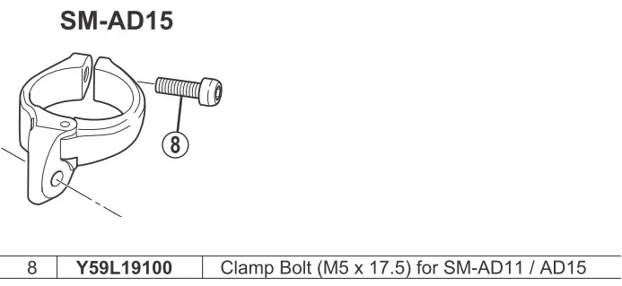 Nu rata SURUBURI DE COLIER SHIMANO FD-MC12 M5 X 17.5