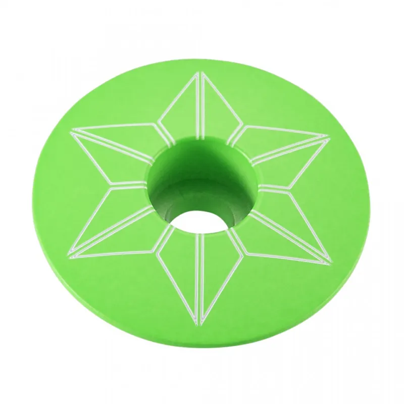 Plată sigură Capac furca SUPACAZ Star - verde neon (powder coated)