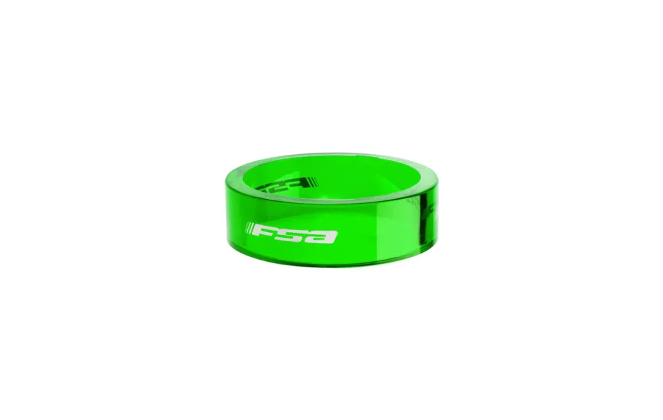 Disponibil imediat Distantiere furca FSA Polycarbonat 1 1/8" 10mm 10buc Verde