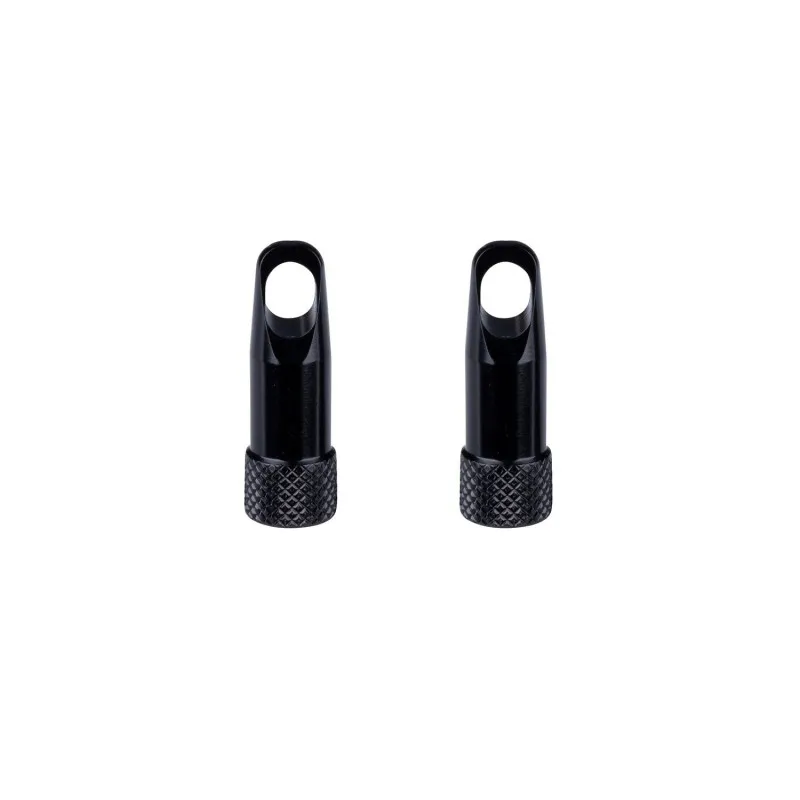 Set capace Force pentru valve tubeless presta, Negre Reducere extra