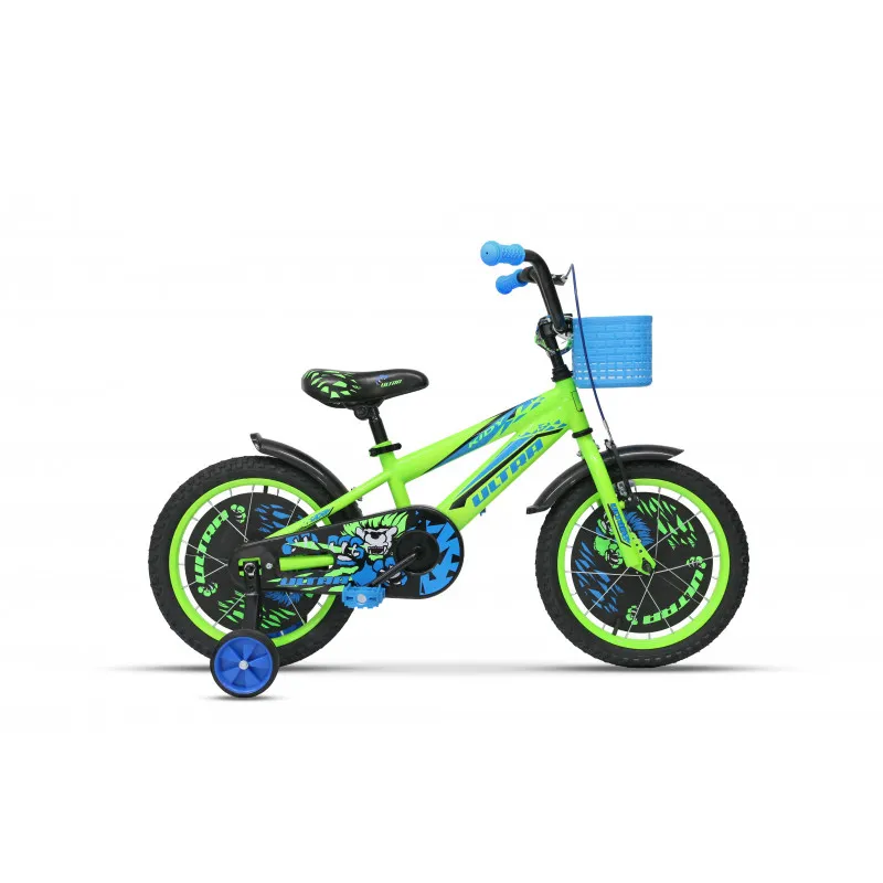Bicicleta ULTRA Kidy 16" roti alum. - verde Reducere