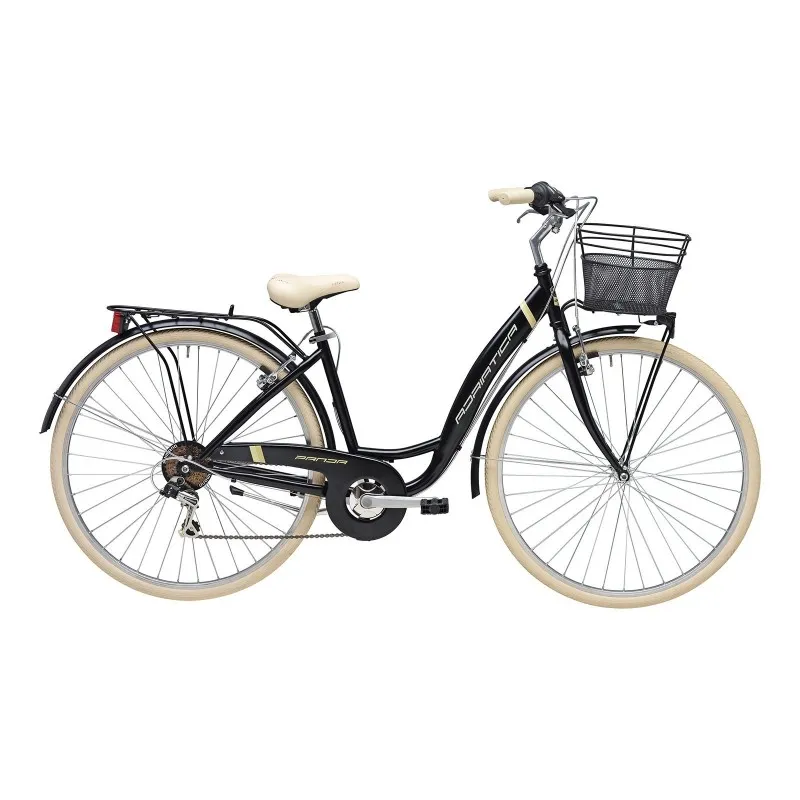 Reducere Bicicleta Adriatica Panda 28 Lady 6V neagra matt 42 cm
