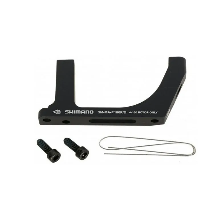 ADAPTOR MONTAJ PT. ETRIER FRANA PE DISC SHIMANO SM-MA-F160P/D, PT. CURSIERA, SURUBURI ADAPTOR X 2, WIRE X 1, AMBALAT IND. Mai ieftin