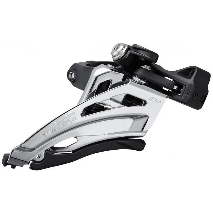 SCHIMBATOR FATA SHIMANO DEORE FD-M5100-M, DUBLU, PT. 2X11 VIT., PRINDERE COLIER 34.9MM(W/28.6&31.8MM ADPT), SIDE SWING, TRAGERE PRIN FATA, UNGHI CS 66-69, CL:48.8/51.8MM, AMBALAT IND. Comandă acum