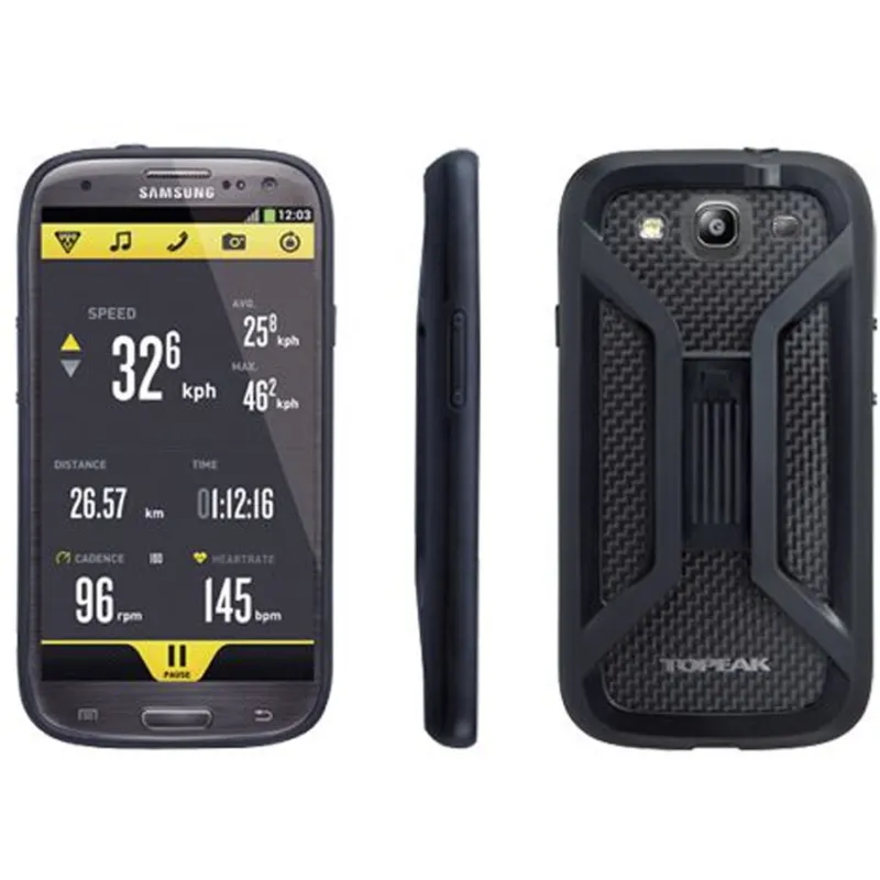 Husa Smartphone Bicicleta Topeak Ridecase Samsung Galaxy S3, Negru Lichidare de stoc