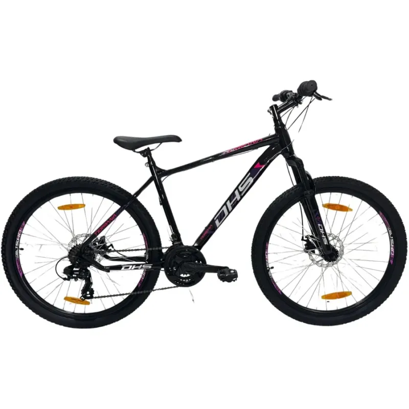 Bicicleta Mtb Dhs 2605 - 26 inch, M, Negru/Violet Cumpără acum