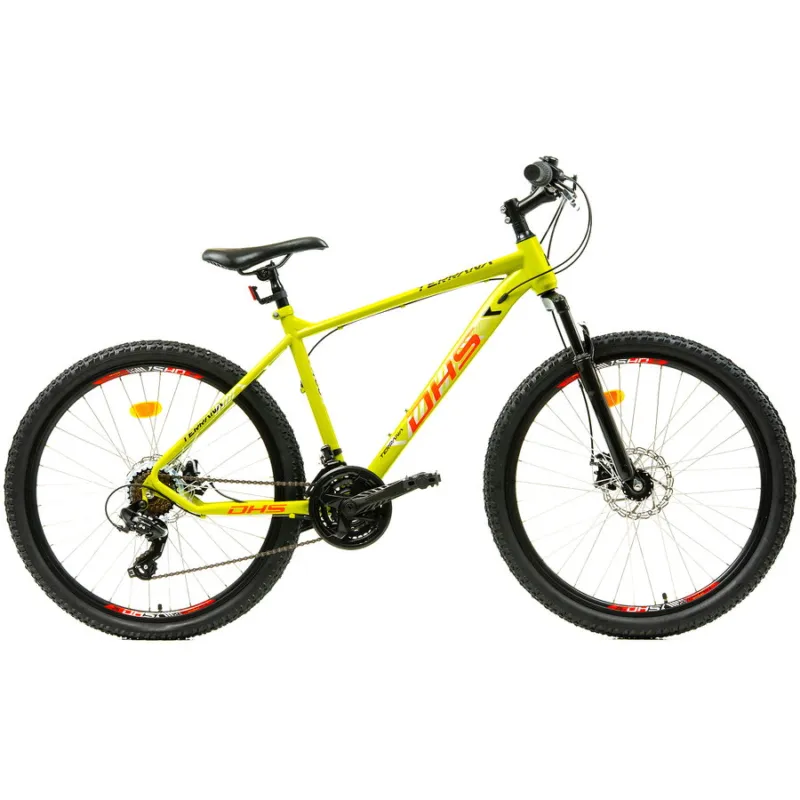 Bicicleta Mtb Dhs 2605 - 26 inch, M, Galben Cumpără online