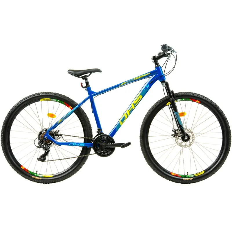 Bicicleta Mtb Dhs 2905 - 29 inch, M, Albastru-Galben Livrare expres