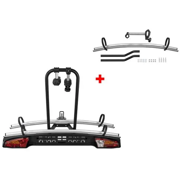 Ofertă de sezon Suport biciclete Menabo Merak Tilting Plus pentru 3 biciclete cu prindere pe carligul de remorcare