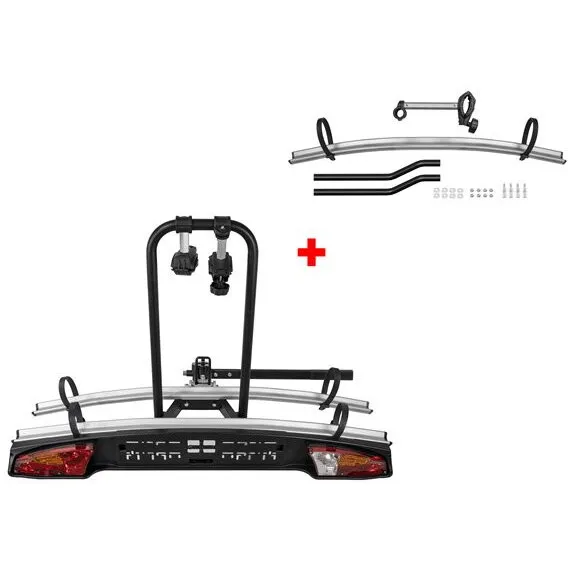 Premium Suport biciclete Menabo Merak Rapid Plus pentru 3 biciclete cu prindere pe carligul de remorcare