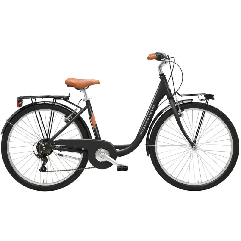 Bicicleta Adriatica Cigno 26 Alu 6V Neagra Transport gratuit
