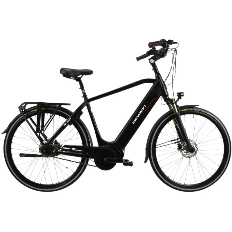 Bicicleta Electrica Devron 28427 - 28 Inch, M, Negru - Disc Brake Disponibil imediat