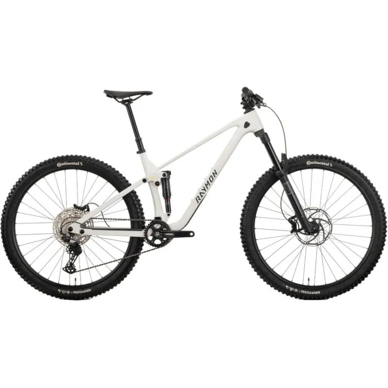 Ieftin Bicicleta Full Suspension Raymon Rokua 150 2025 - 29 Inch, S, Alb - Deore