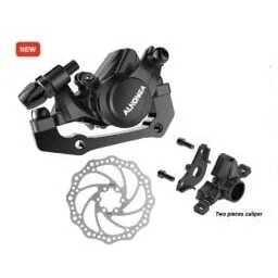 Alhonga Frana fata pe disc HJ-MD16, adaptor IS, rotor 160 mm, accesorii aluminiu, negru Preț promoțional