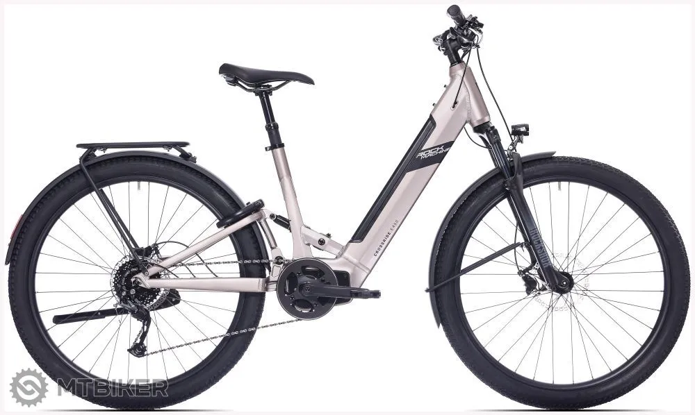 Bicicletă electrică Rock Machine Crossride e450 FS Touring 29, sand grey/black - M Reducere specială