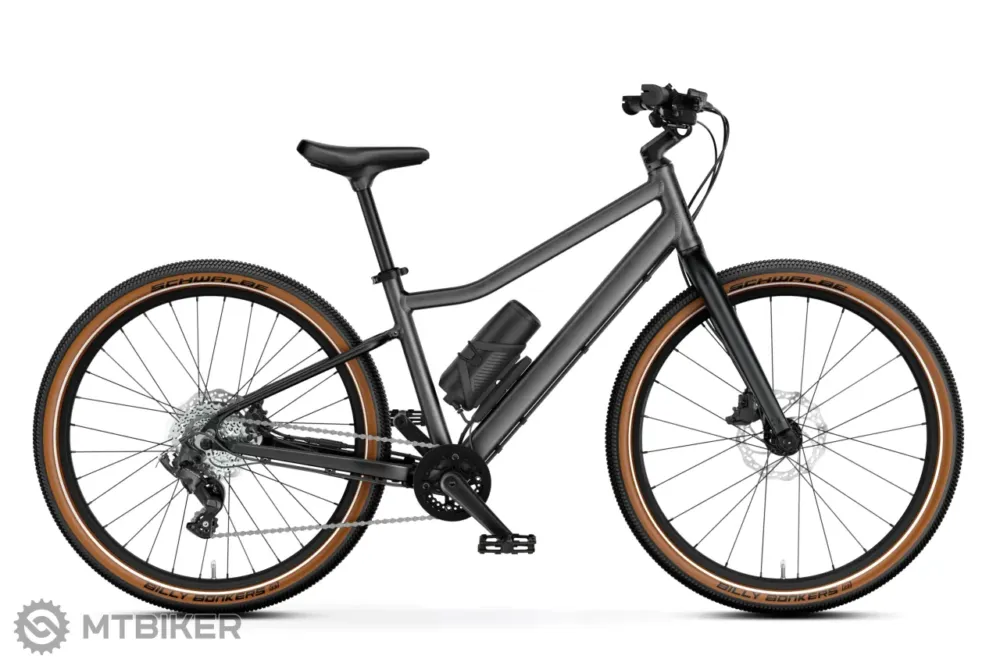 Bicicletă electrică copii woom EXPLORE e5 24, graphite grey Ofertă exclusivă