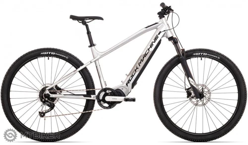 Bicicletă electrică Rock Machine Torrent INT e30-29, argintiu/negru - XL Popular