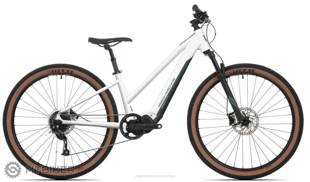 Reduceri Bicicletă electrică Rock Machine Torrent e30-29 Easy Entry, alb - S