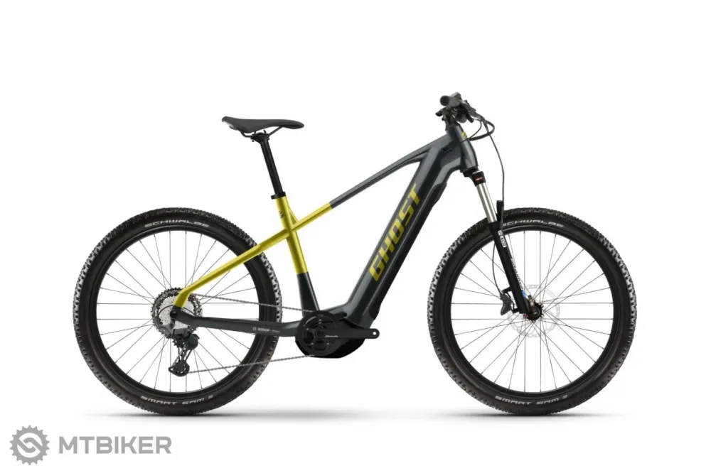 Preț promoțional Bicicletă electrică GHOST E-Teru Advanced 27.5, gri/auriu - S