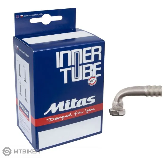 Preț redus Cameră Mitas 8" x 2.0" pentru remorcă, valvă auto 90°