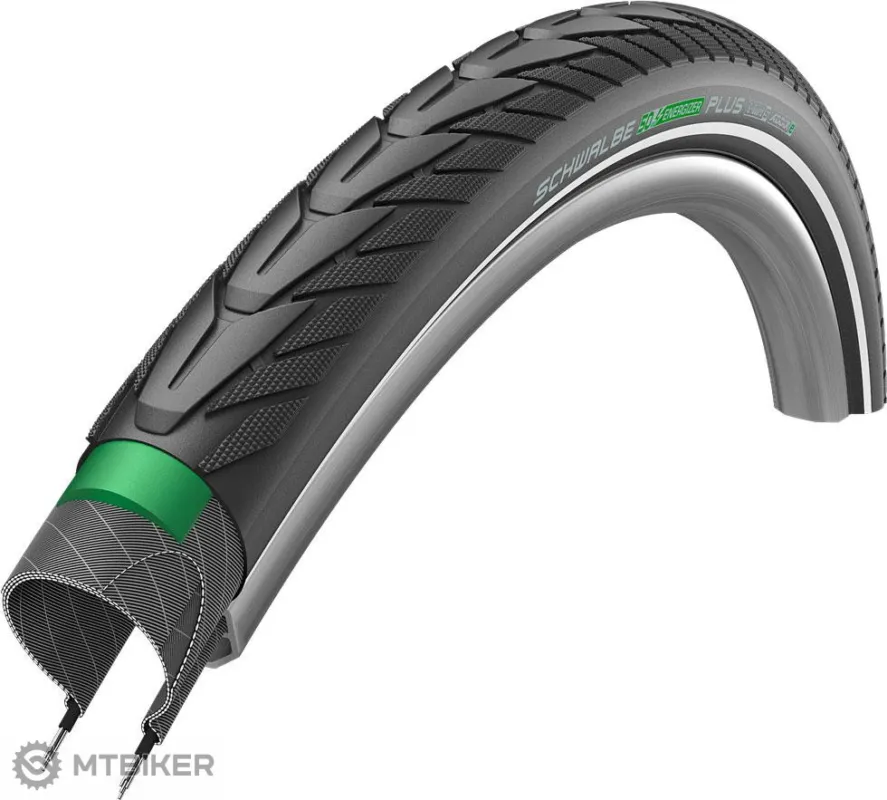 Anvelopă Schwalbe Energizer Plus 27.5x2.00" ADDIX E-Compound GreenGuard, sârmă, reflex Preț redus