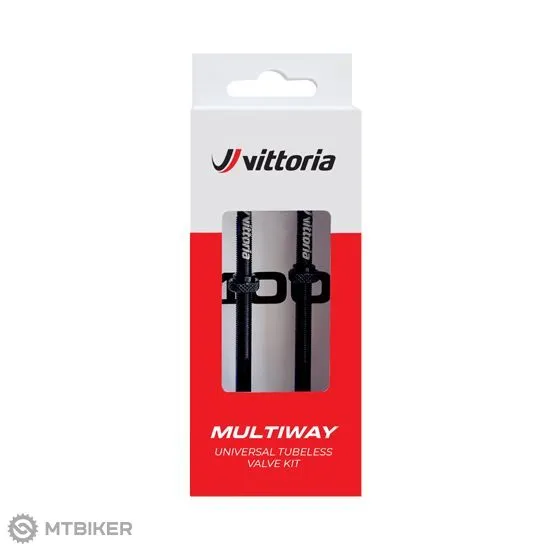 Noutate Valve Vittoria Multiway tubeless, 80 mm, negru