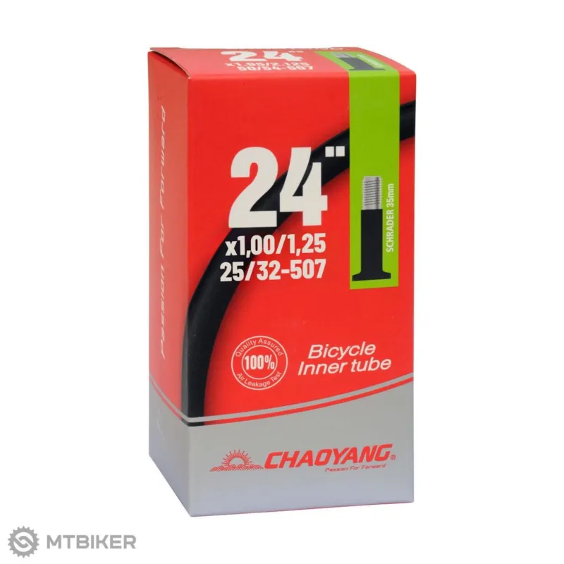 Cameră Chaoyang 24x1.00-1.25, valvă auto 35 mm Preț redus