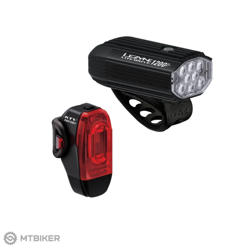 Set lumini Lezyne LITE DRIVE 1200+ a KTV PRO+ Livrare expres