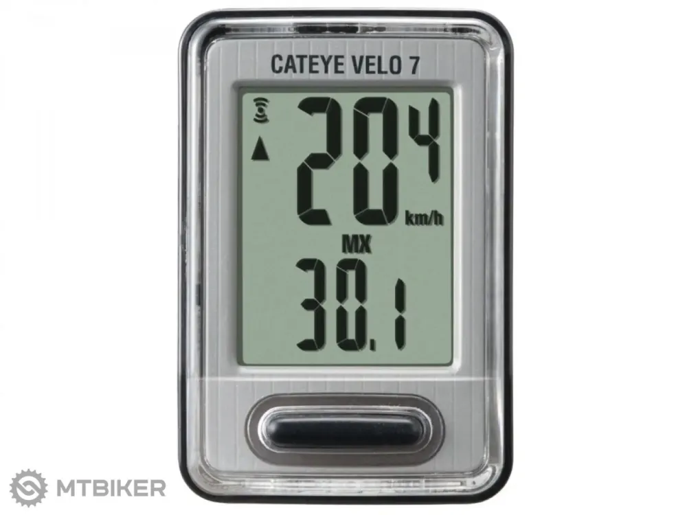 Tachometru Cateye Velo 7 VL520, negru/argintiu Retur gratuit