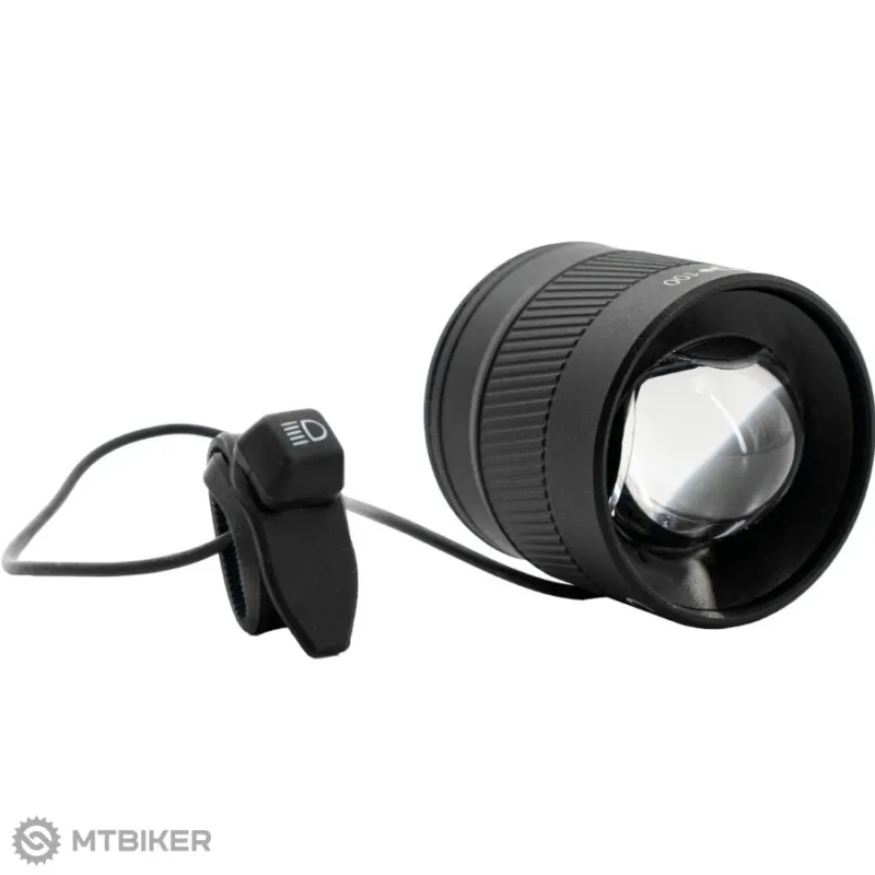 Lumină față MonkeyLink eLIGHT 100 StVZO Connect 2.0 cu telecomandă, 150 lux Ofertă de sezon