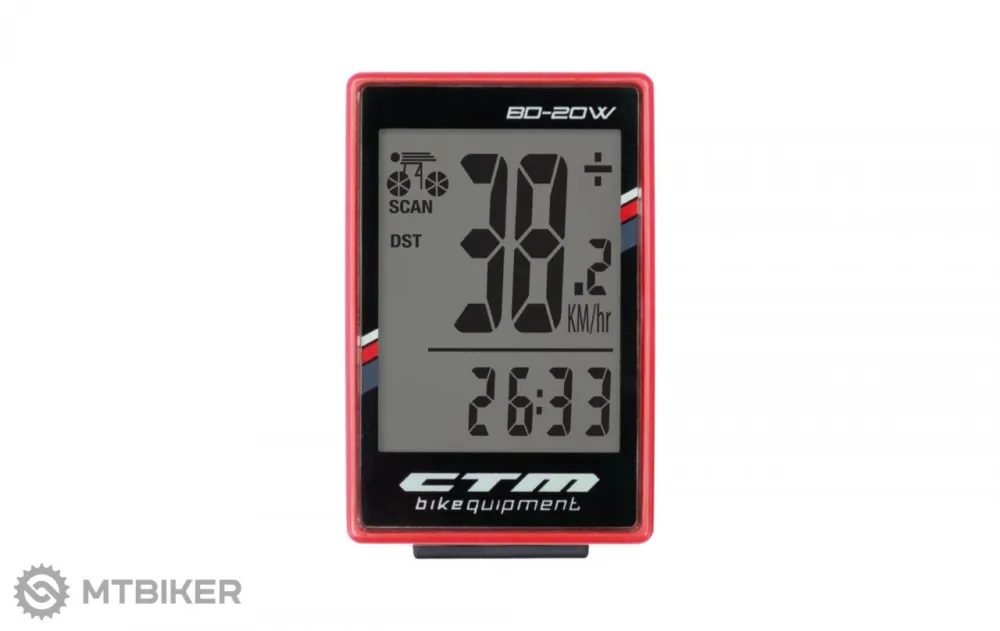 Ciclocomputer CTM BD-20W, roșu Cel mai vândut