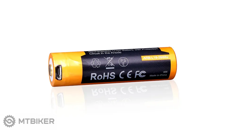Bestseller Baterie Fenix 18650 2600 mAh (Li-ion) reîncărcabilă USB